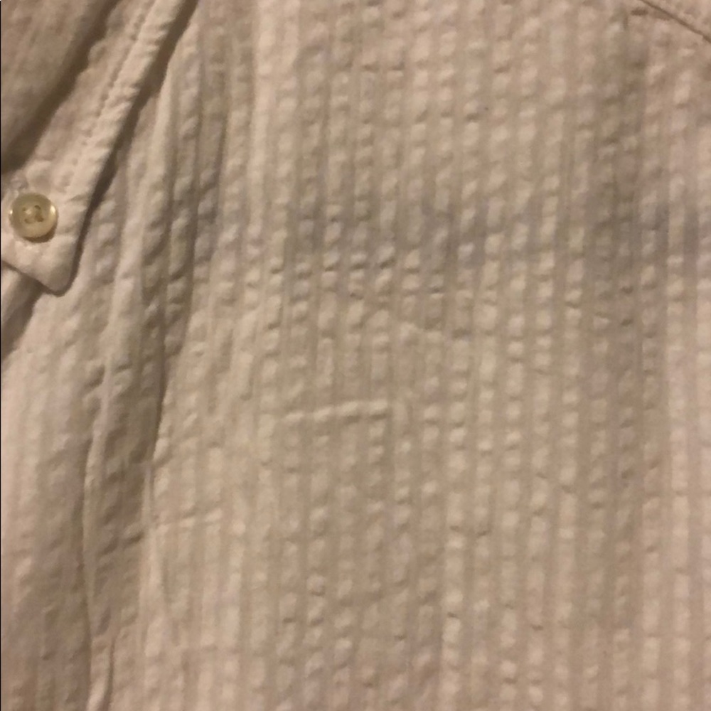 Short Sleeve Seersucker Print Shirt - Picture 4 of 5